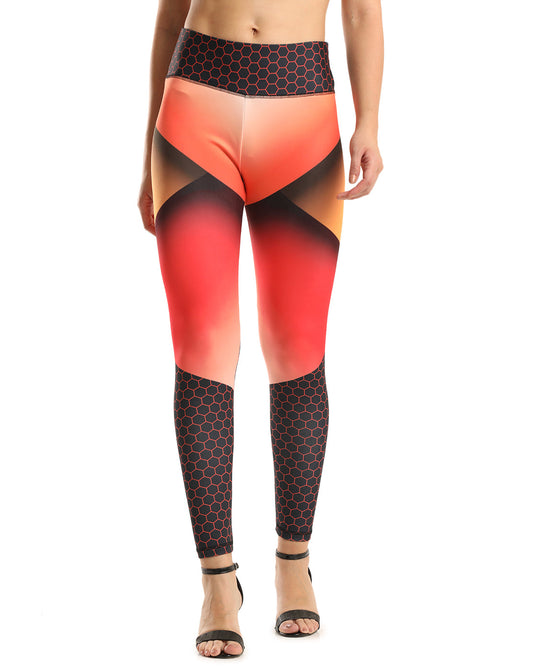 0to1 High Waisted Printed Leggings for Women-Effie