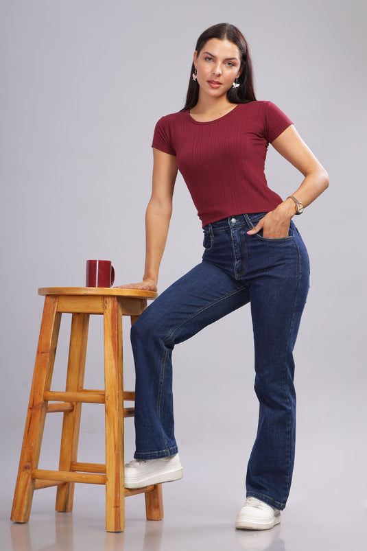 SHORT SLEEVE CROP TOP