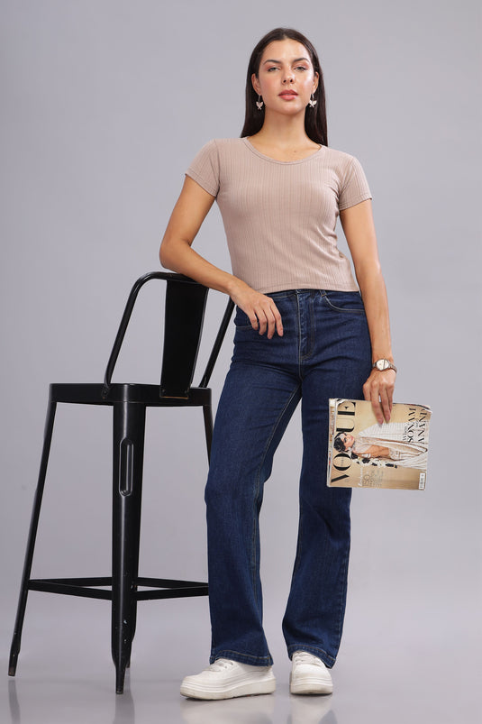 SHORT SLEEVE CROP TOP