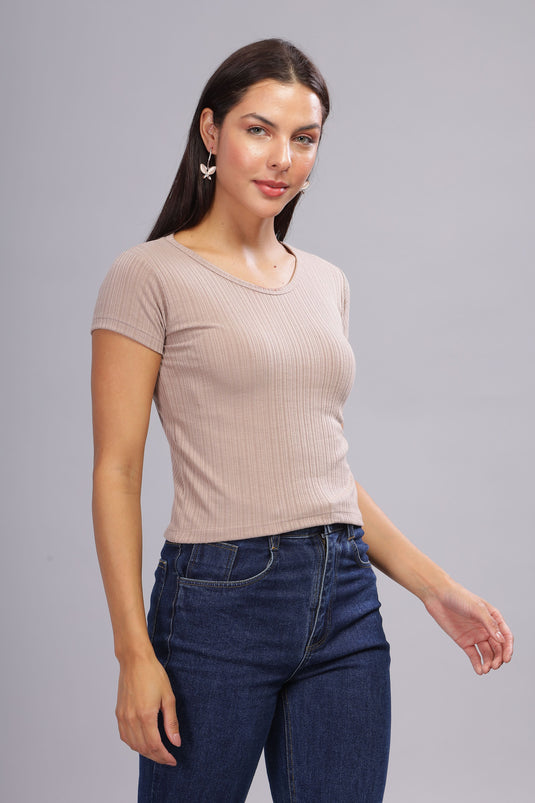 SHORT SLEEVE CROP TOP