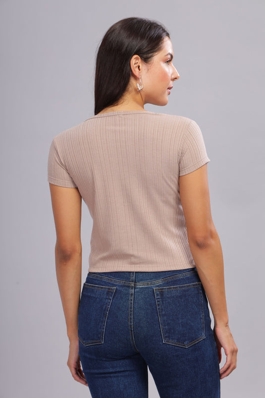 SHORT SLEEVE CROP TOP