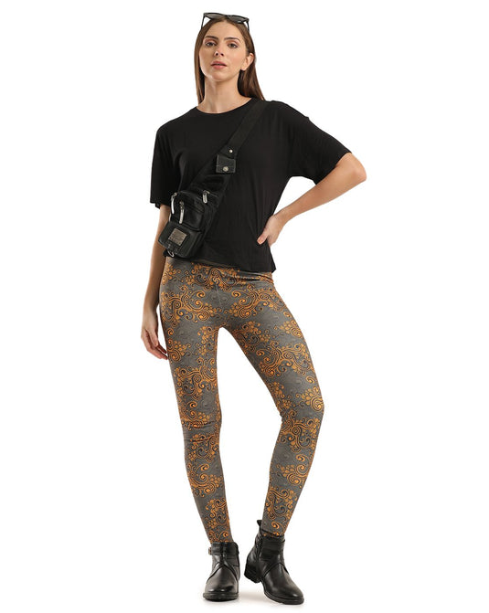 0to1 High Waisted Printed Leggings for Women-Lisa