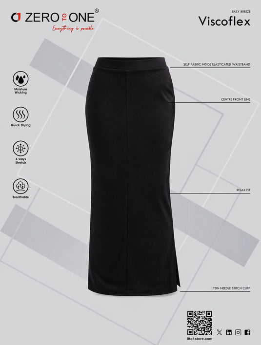 Womens Ankle Length Stretch Skirt
