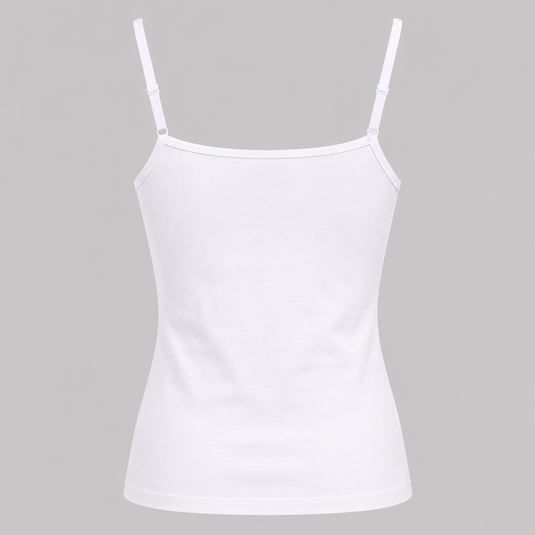 Tank Top with Strap | White