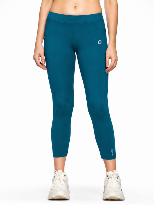 Luxury Cotton Stretch Leggings – 3 Pc Combo (Purple,Teal & Black)