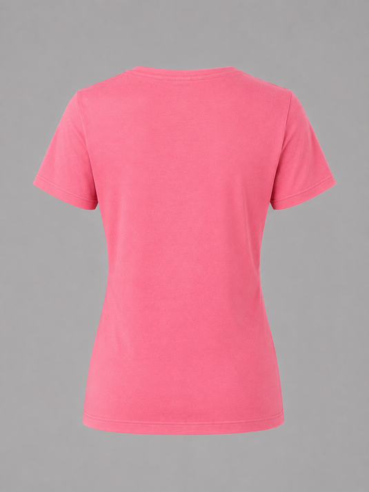 Women's Button T-Shirt | Pink