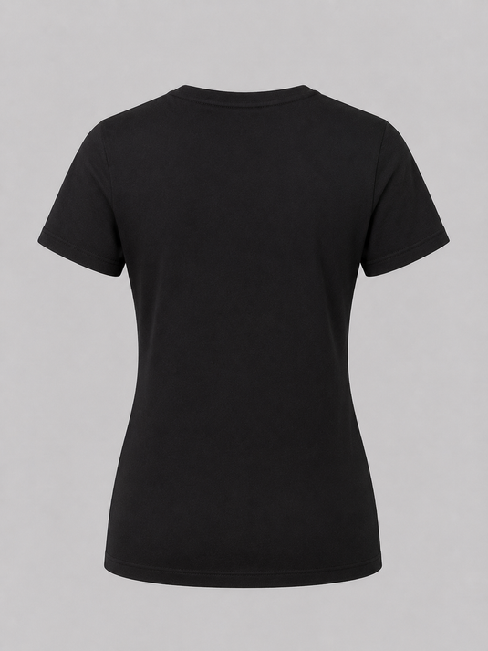 Women's Button T-Shirt | Black