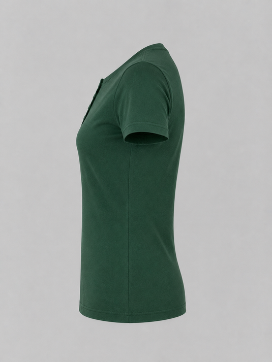 Women's Button T-Shirt | Green