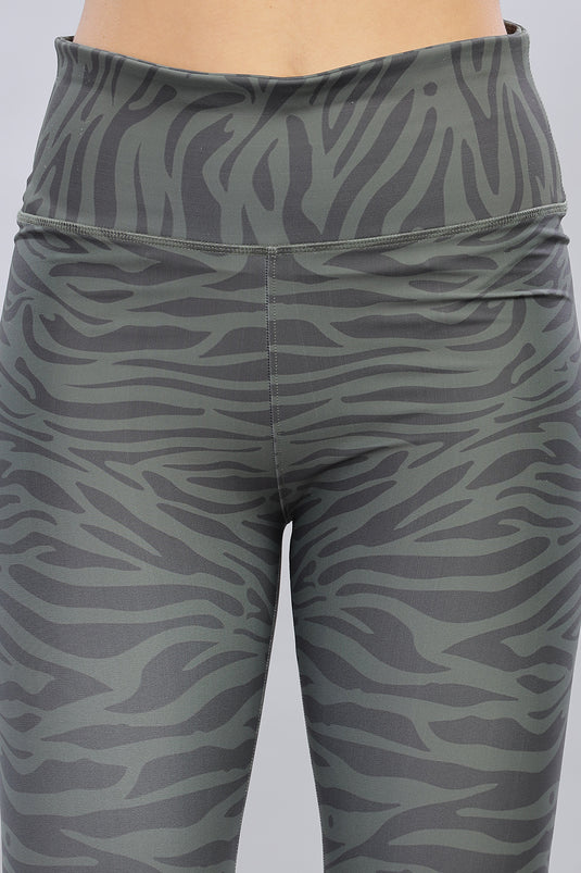 0to1 Black Printed Leggings