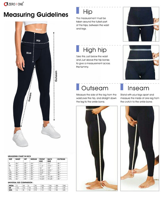 0to1 Mid Rise  Printed Leggings for Women