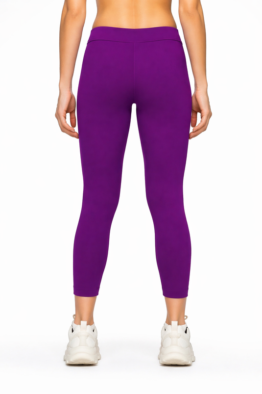 Luxury Cotton Stretch Leggings – 3 Pc Combo (Purple,Teal & Black)