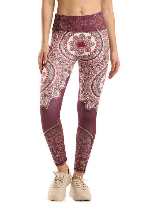 0to1 High Waisted Printed Leggings for Women-Inaaya