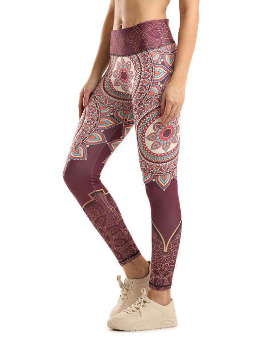 0to1 High Waisted Printed Leggings for Women-Inaaya