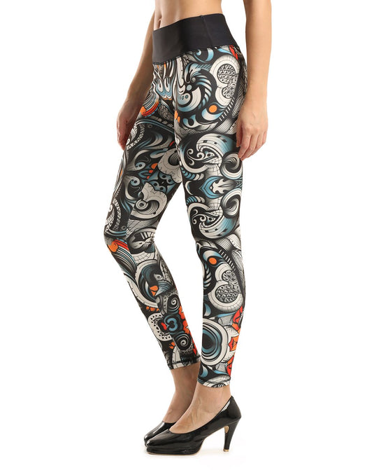 0to1 High Waisted Printed Leggings for Women-Fiona