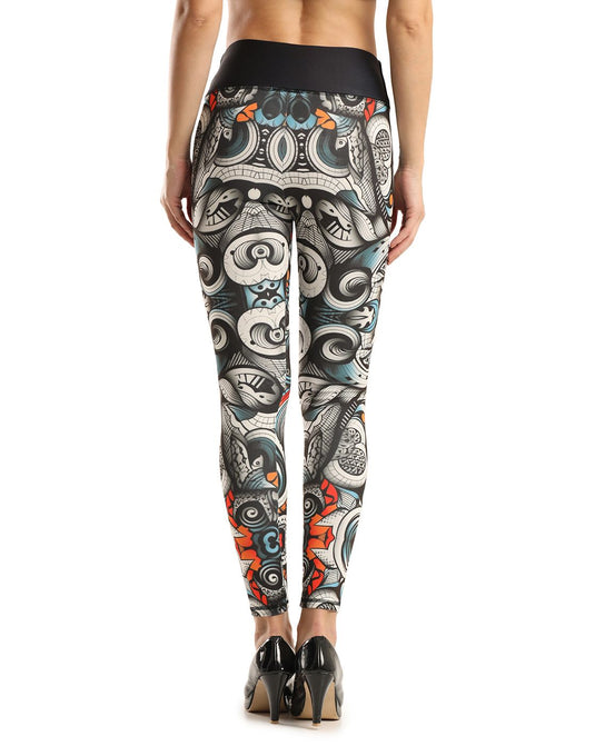 0to1 High Waisted Printed Leggings for Women-Fiona