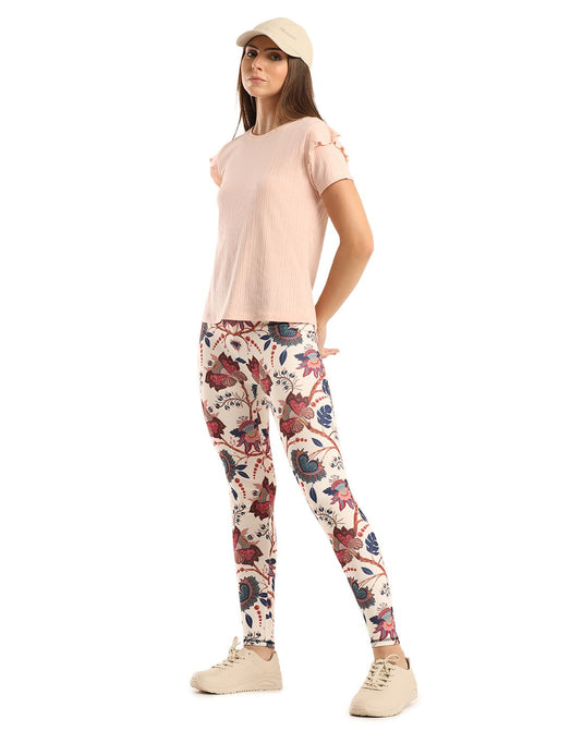 0to1 Mid Rise  Printed Leggings for Women