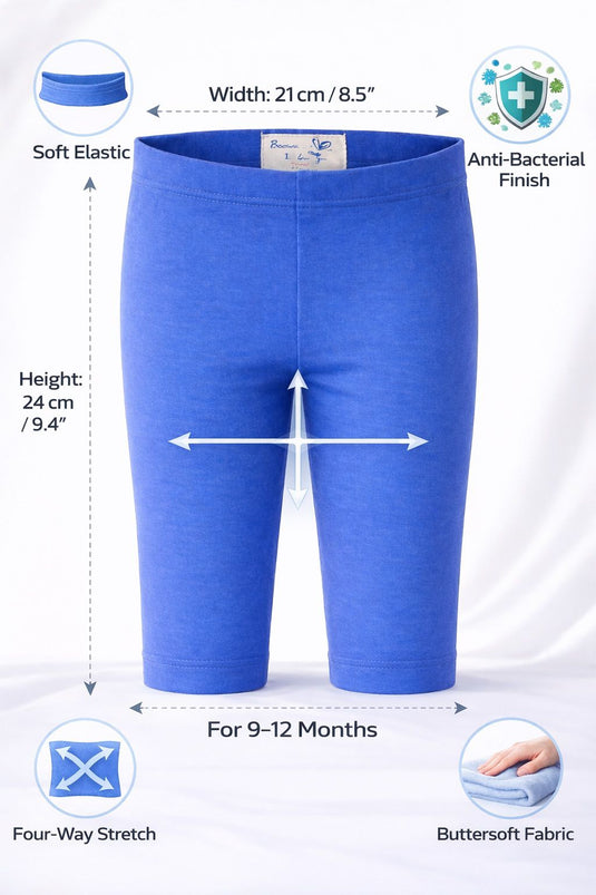 Pack of 3 Luxury Grow Leggings for Baby Girls (0–12 Months)