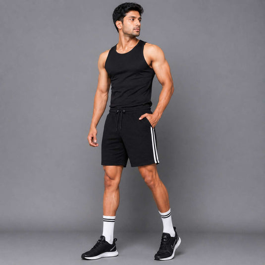 0to1 Men's Athletic Shorts – Black