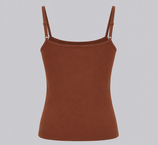 Tank Top with Strap | Brown