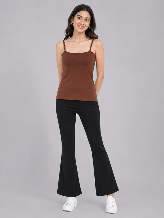 Tank Top with Strap | Brown