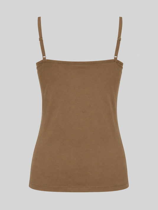 Tank Top with Strap | Olive Brown