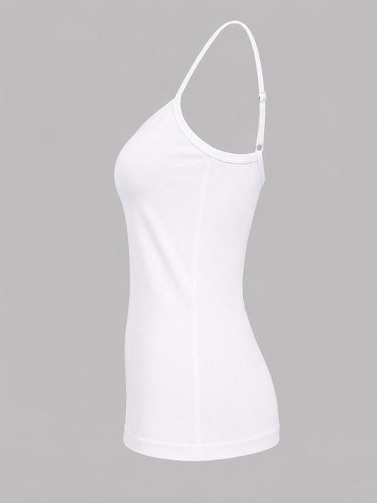 Tank Top with Strap | White