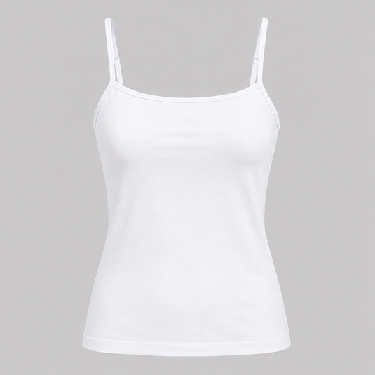 Tank Top with Strap | White