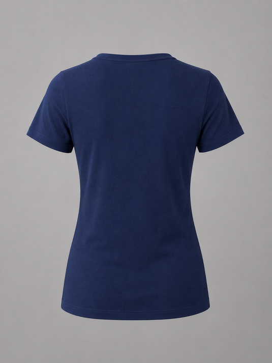 Women's Button T-Shirt | Navy
