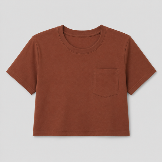 Women's Crop T-Shirt | Brown