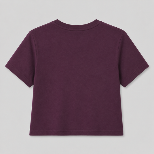 Women's Crop T-Shirt | Plum